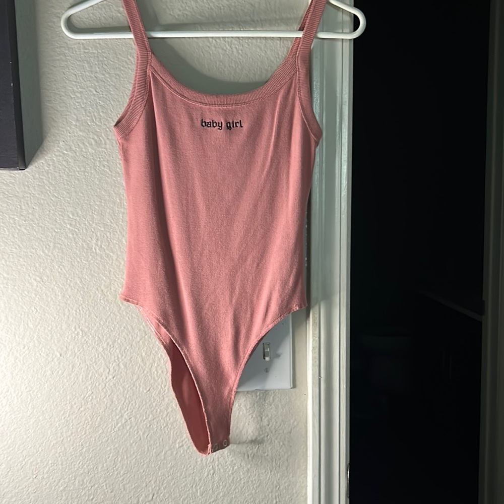 Pink street style onesie.